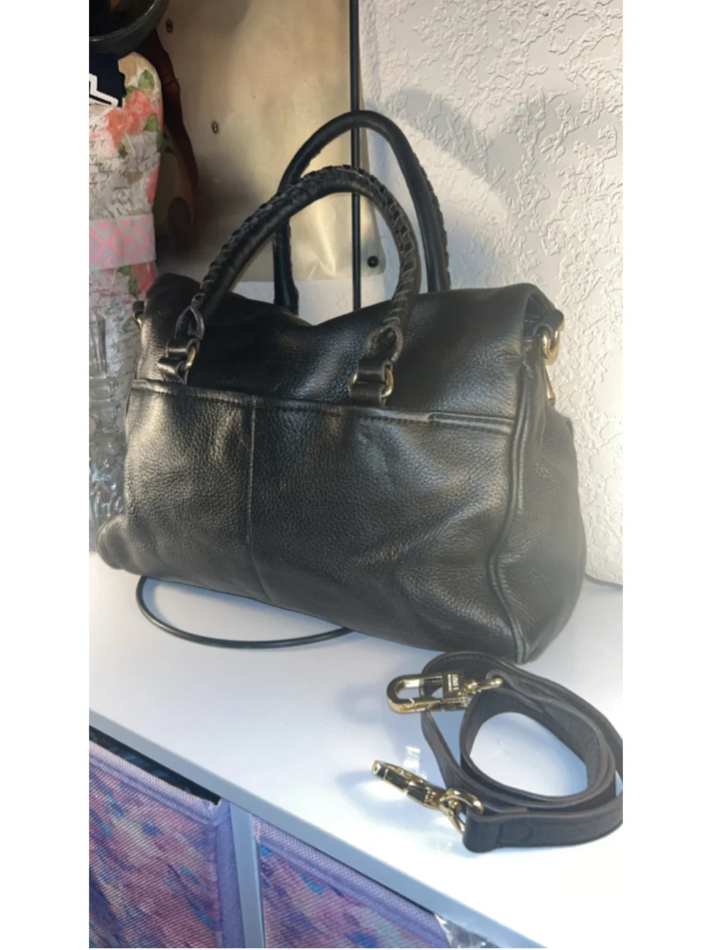 Women's Aimee Kestenberg Satchel Bag One Size Black Grey